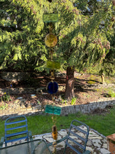 Shimmering Sunrise - Hanging Glass Garden Sculpture