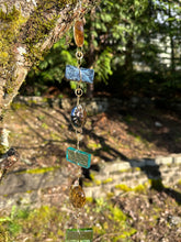 Shimmering Sunrise - Hanging Glass Garden Sculpture