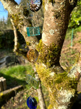 Shimmering Sunrise - Hanging Glass Garden Sculpture