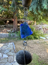 "Raining Rocks" - Hanging Stone Garden Sculpture - Yard Art
