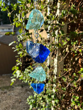 Gleaming Glass - Hanging Glass Cullet Garden Sculpture/Garland
