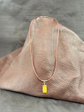 Moroccan Agatized Stromatolite Stone Pendant and Distressed Brown Leather Necklace