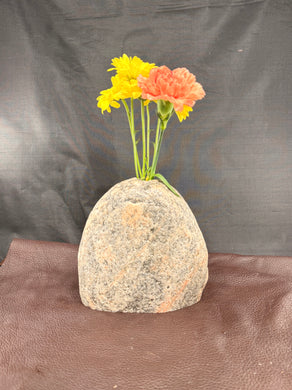 River Rock Stone Vase
