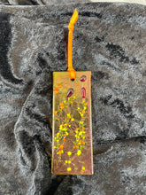 Fused Glass Sun Catcher - "Streaming Amber Sun"