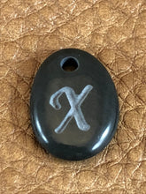 Monogram Initial Sand Carved Focal Bead