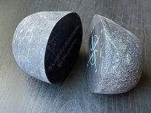 "Life is a journey"  - Cut Sand Carved River Rock