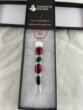 Festive Fused Glass Icicle Christmas Ornaments
