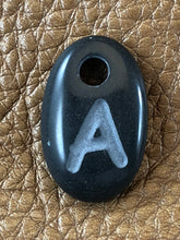 Monogram Initial Sand Carved Focal Bead