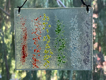 Fused Glass Sun Catcher - "Rainbow Speckles"