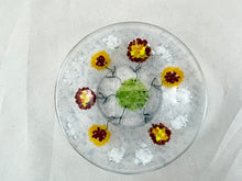 Medium Fused Glass Bowl - "Spring Flowers"