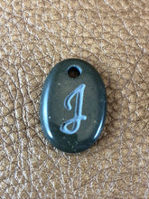 Monogram Initial Sand Carved Focal Bead