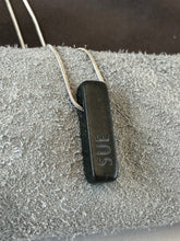 Custom Name Basalt Sand Carved Focal Bead