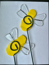 Bee Plant Stake - Fused Glass Garden Art