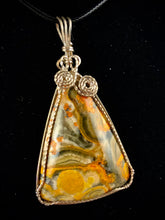 Wire-wrapped Bumblebee Jasper Pendant
