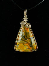 Wire-wrapped Bumblebee Jasper Pendant
