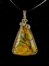 Wire-wrapped Bumblebee Jasper Pendant