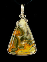 Wire-wrapped Bumblebee Jasper Pendant