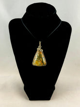 Wire-wrapped Bumblebee Jasper Pendant
