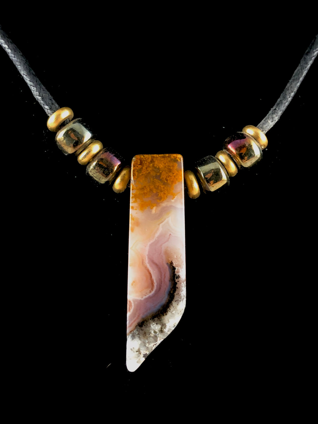 Turkish Agate Stone Pendant Necklace