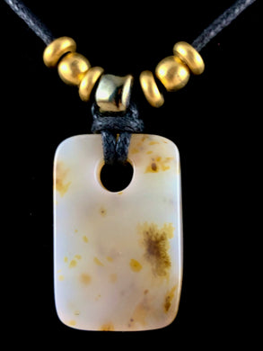 Mad River Agate Stone Pendant Necklace
