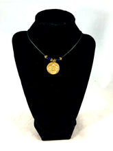 Aloha Turtle Bronze Disc Pendant Necklace