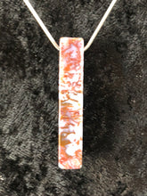 St John's Flower Agate - Rectangular Focal Bead