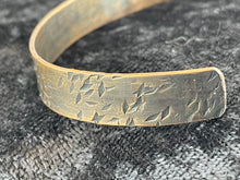 Hand Hammered Distressed "PEACE" Copper Bracelet