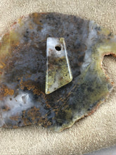 Green Moss Agate - Freefrom Focal Bead