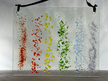 Fused Glass Sun Catcher - "Rainbow Speckles"