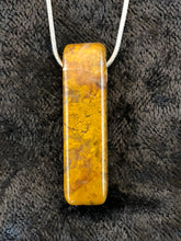 Golden Brown Maury Mountain Moss Agate - Rectangular Focal Bead