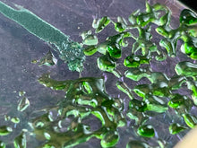 Fused Glass Art/Sun Catcher Mounted on Maple Wood Stand - "Zinnia Flower Patch"