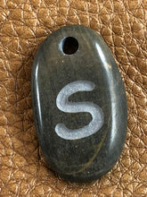 Monogram Initial Sand Carved Focal Bead