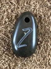 Monogram Initial Sand Carved Focal Bead Sterling Silver Necklace