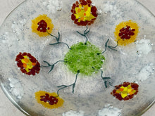Medium Fused Glass Bowl - "Spring Flowers"