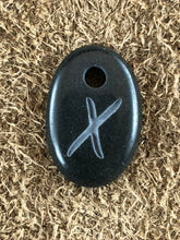 Monogram Initial Sand Carved Focal Bead Sterling Silver Necklace