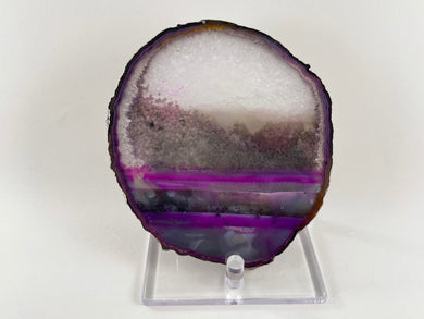 Large Gold Trimmed Brazilian Agate Slice