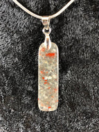 Cherry Orchard Agate Stone Pendant Necklace