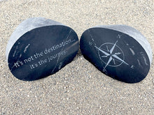 "Life is a journey"  - Cut Sand Carved River Rock