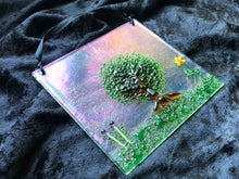 Fused Glass Sun Catcher - "Cherry Tree"