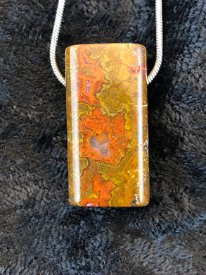 Moroccan Seam Agate Focal Bead Necklace