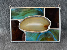 Stained Glass Brown Agate Sun Catcher