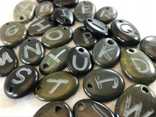 Monogram Initial Sand Carved Focal Bead