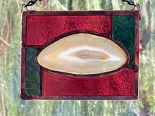 Stained Glass Beige Brazilian Agate Sun Catcher - Small