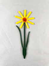 Sunflower Plant Stake - Fused Glass Flower Garden Art