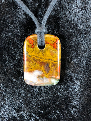 Moroccan Seam Agate Focal Bead