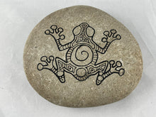 "Frog" - Medium Sand Carved Stone