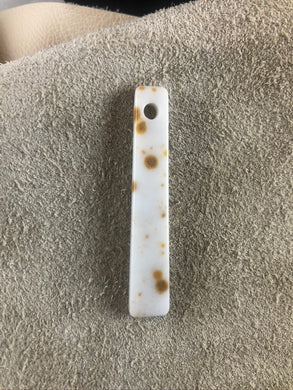 Polka Dot Agate - Trapazoid Focal Bead