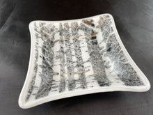 Medium Fused Glass Tray - "Birch Tree Forest"