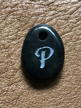 Monogram Initial Sand Carved Focal Bead