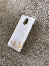 Polka Dot Agate - Rectangular Focal Bead